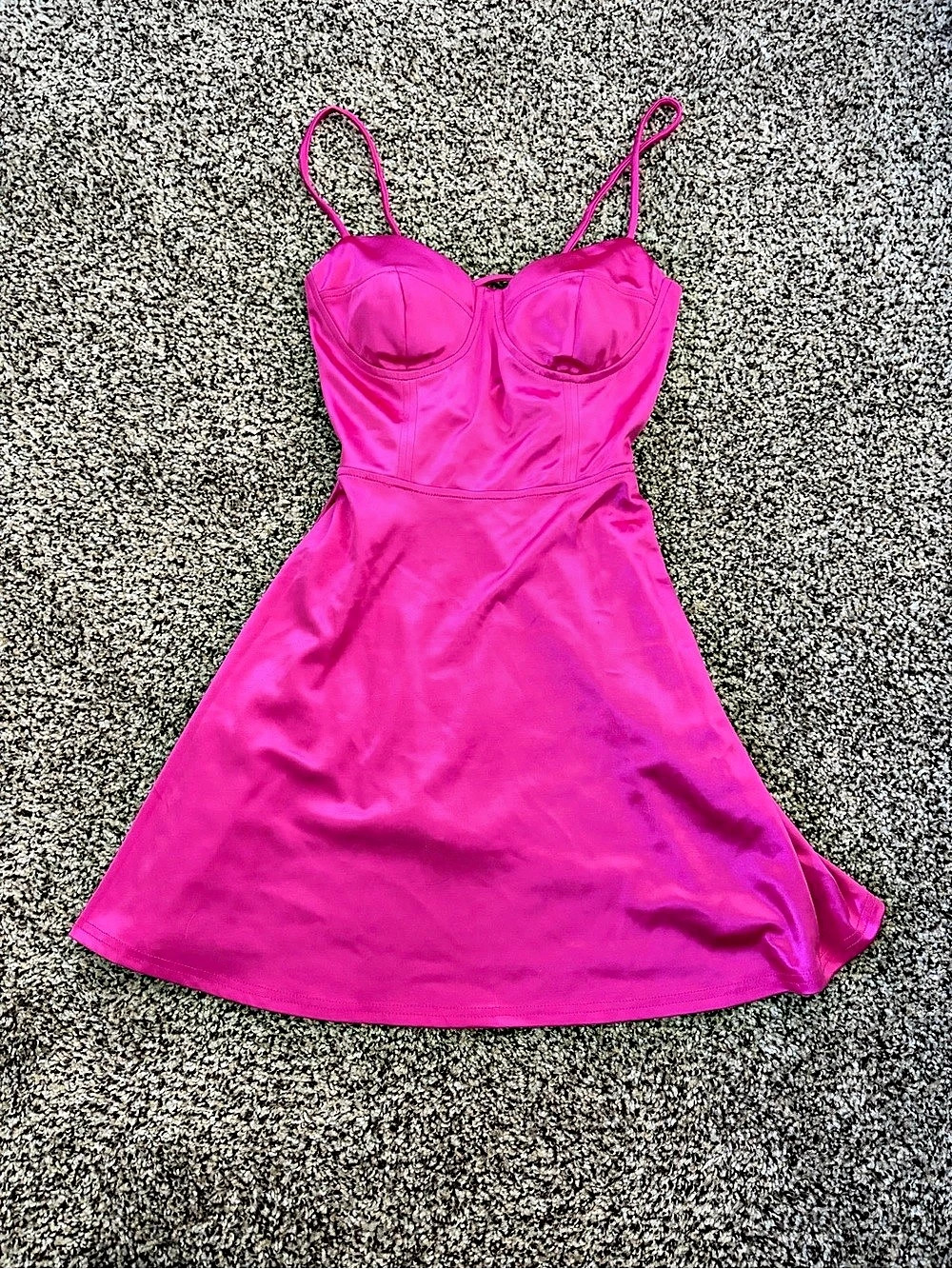 Josquin Pink Lace-Up Mini Dress